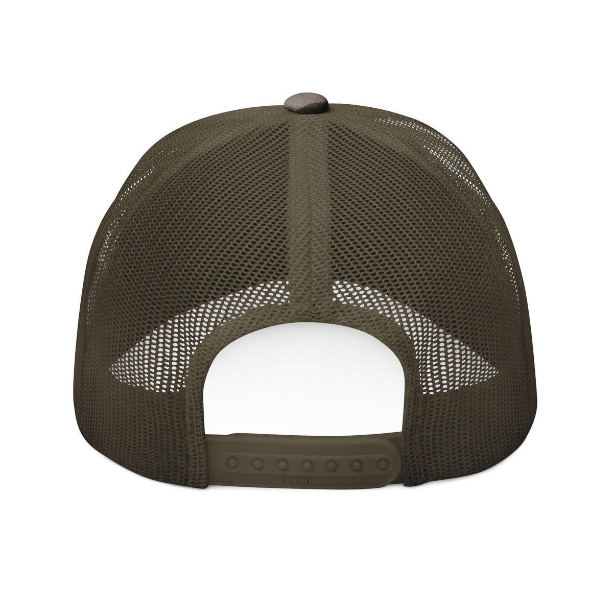 Camouflage Trucker Hat — Embroidered "Tariff War" Canadian Patch Cap